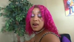 Blowjob queen Pinky with celebrity hot black booty