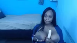 Black young Rosee with massive tits ready to be as naughty