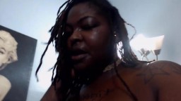 Inked ebony MILF Daniels with pierced huge boobs